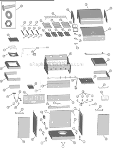 Page A Diagram and Parts List for 464222409  Char-Broil Grill