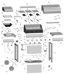 Part Location Diagram of 80009043 Char-Broil Sideburner Handle