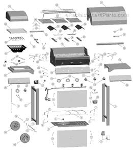 Page A Diagram and Parts List for 464310808 2008 Char-Broil Grill
