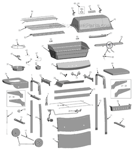 Part Location Diagram of 80012224 Char-Broil Handle