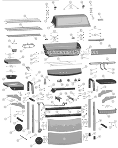 Part Location Diagram of 80012240 Char-Broil Upper Panel