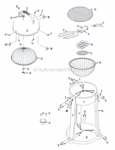 Part Location Diagram of 29101023 Char-Broil Handle