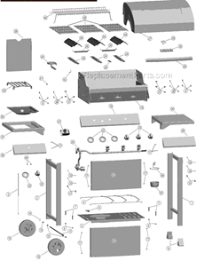 Page A Diagram and Parts List for 466311008 -2008 Char-Broil Grill