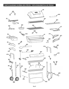 Diagram Diagram and Parts List for 461771119  Char-Broil Grill