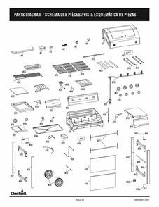 Diagram Diagram and Parts List for 463351021 2021 Char-Broil Grill
