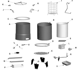 Part Location Diagram of 42804326 Char-Broil Assembly Manual