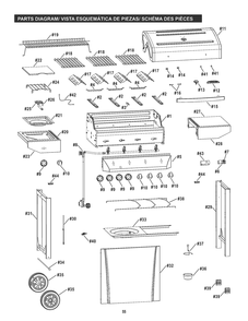 Diagram Diagram and Parts List for 461472417  Char-Broil Grill