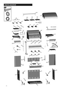 Diagram Diagram and Parts List for 463232012  Char-Broil Grill