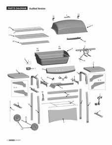 Diagram 1 Diagram and Parts List for 463720607 2007 Char-Broil Grill