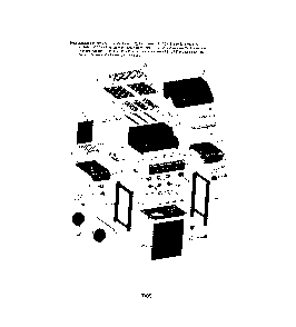 Gas grill Diagram and Parts List for 463320108  Char-Broil Grill