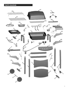 Diagram Diagram and Parts List for 41516121801  Char-Broil Grill