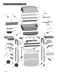 Diagram 1 Diagram and Parts List for 463720308 2008 Char-Broil Grill