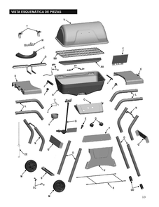 Diagram Diagram and Parts List for 465666510  Char-Broil Grill