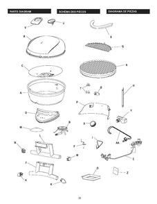 Diagram Diagram and Parts List for 14601995  Char-Broil Grill