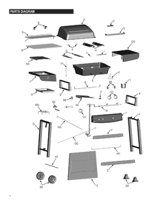 Diagram 1 Diagram and Parts List for 466742111  Char-Broil Grill