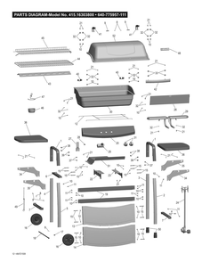 Diagram Diagram and Parts List for 41516303  Char-Broil Grill