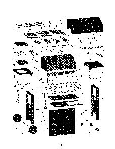 Gas grill Diagram and Parts List for 464220311  Char-Broil Grill