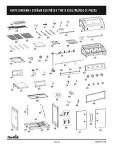 Diagram Diagram and Parts List for 463344523 2023 Char-Broil Grill