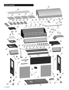 Part Location Diagram of G651-7701-W1 Char-Broil LOWER BACK PANEL