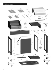 Diagram 1 Diagram and Parts List for 463631410  Char-Broil Grill