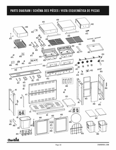 Part Location Diagram of G619-0067-W1 Char-Broil Electrode Set For Main Burner