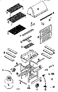 Part Location Diagram of 4156421 Char-Broil Grid Swa Btm Single/Dual