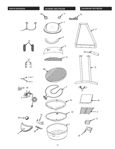 Part Location Diagram of 29104575 Char-Broil Heating Element