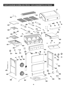 Diagram Diagram and Parts List for 463371116 2016 Char-Broil Grill
