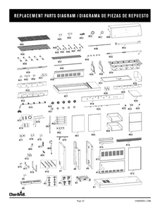 Part Location Diagram of G619-0015-W1 Char-Broil Control Panel