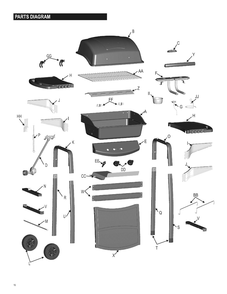 Diagram Diagram and Parts List for 461630510  Char-Broil Grill