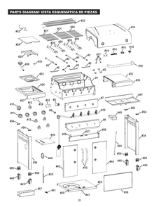 Diagram Diagram and Parts List for 463342119 2019 Char-Broil Grill