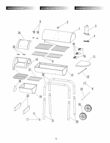 Part Location Diagram of 55710957 Char-Broil Logo Plate