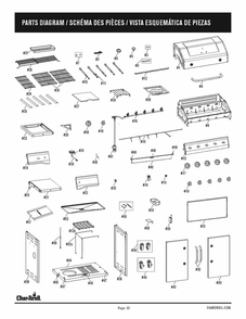 Diagram Diagram and Parts List for 463459021 2021 Char-Broil Grill