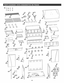 Part Location Diagram of G465-0010-W1 Char-Broil Warming Rack