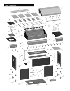 Diagram Diagram and Parts List for 463235713  Char-Broil Grill