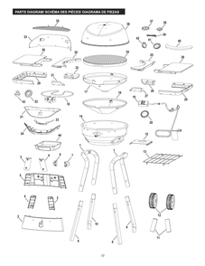 Diagram Diagram and Parts List for 17602047 2017 Char-Broil Grill