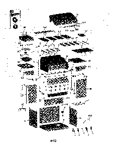 Part Location Diagram of G520-A600-W1 Char-Broil Left side sh