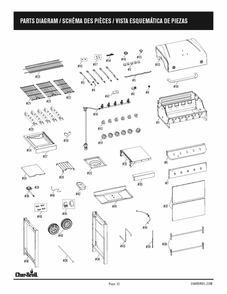 Part Location Diagram of G47027-B001-W1 Char-Broil Hardware Pack