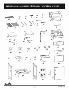 Diagram Diagram and Parts List for 463660021 2021 Char-Broil Grill