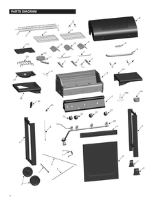Diagram 1 Diagram and Parts List for 463723912 C-33G3S Char-Broil Grill