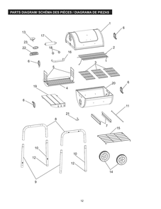Part Location Diagram of CB056-046 Char-Broil HARDWARE PACK