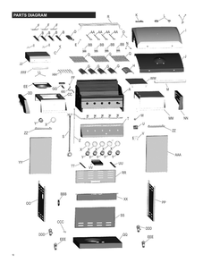 Diagram Diagram and Parts List for 463212511  Char-Broil Grill