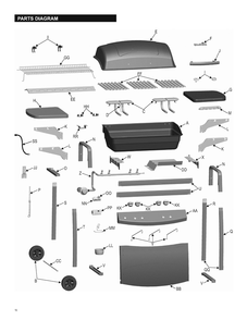 Diagram Diagram and Parts List for 466870309  Char-Broil Grill