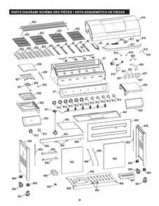 Diagram Diagram and Parts List for 463230515 (KB650)(2015) Char-Broil Grill