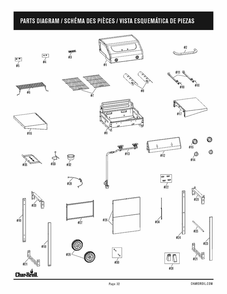 Diagram Diagram and Parts List for 465635621 2021 Char-Broil Grill