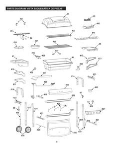 Diagram Diagram and Parts List for 463722715 (AT360)(2015) Char-Broil Grill