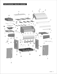 Diagram Diagram and Parts List for 463422507 2007 Char-Broil Grill