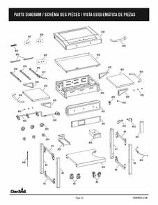 Part Location Diagram of G556-0001-W1 Char-Broil Top Lid Hardware