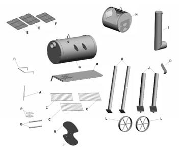 Part Location Diagram of 29000992 Char-Broil Axle