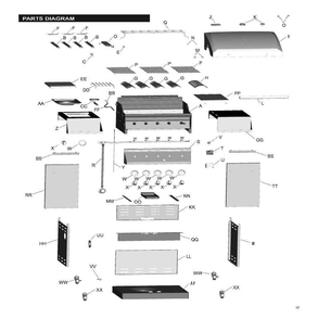 Diagram Diagram and Parts List for 463215713  Char-Broil Grill